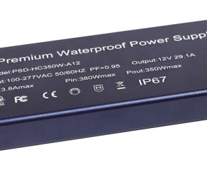 Ultra thin non-dimming waterproof 300W constant voltage power supply 12/24/36/48Vdc
